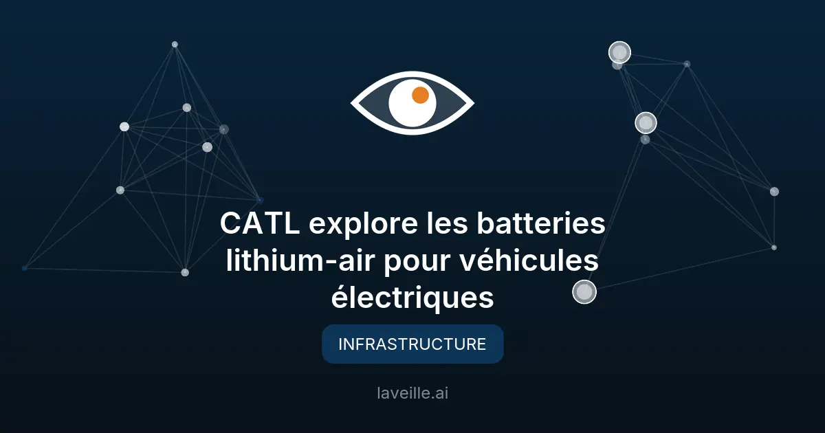 CATL explore les batteries lithium-air pour véhicules électriques