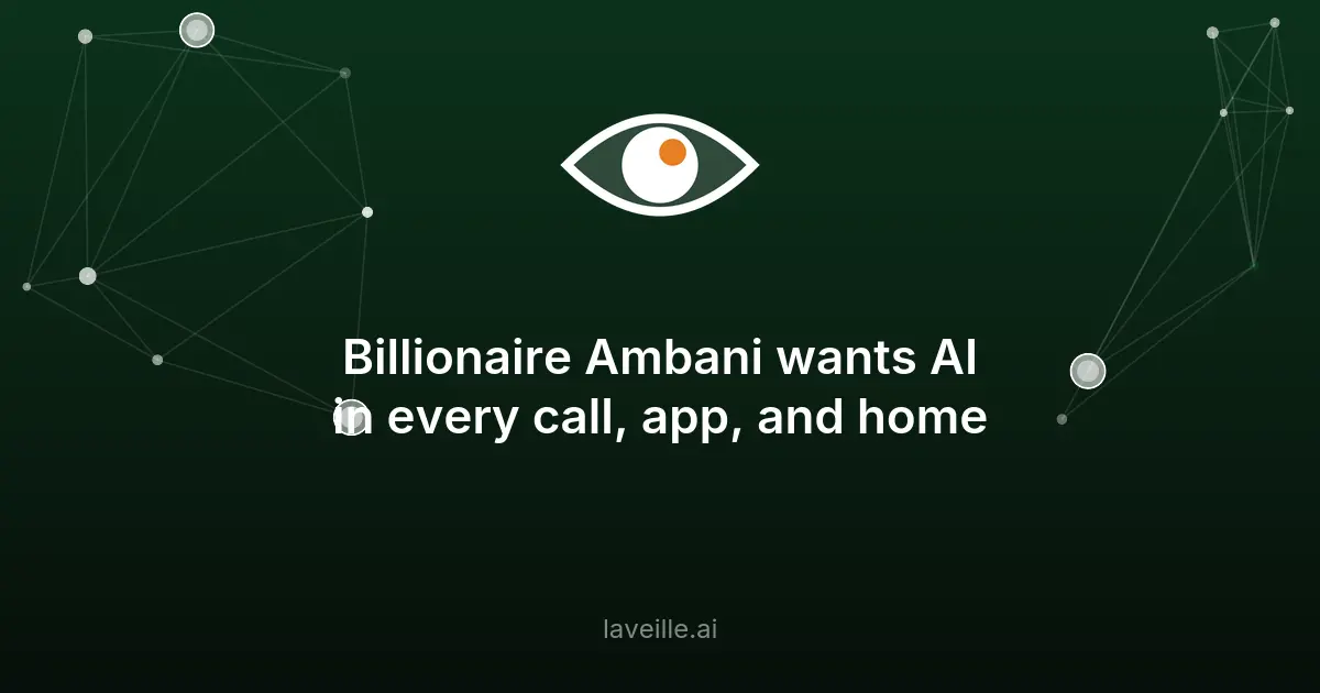 Mukesh Ambani dévoile les ambitions IA de Reliance Industries