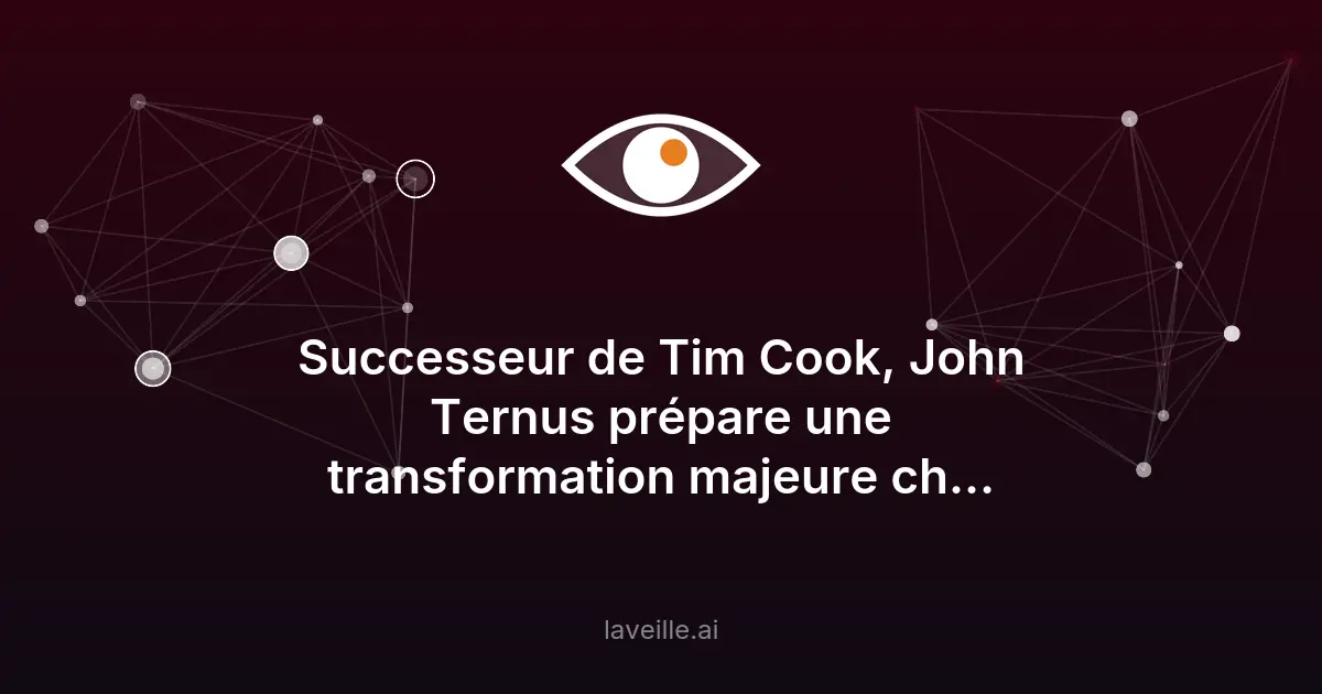 John Ternus transforme Apple avec un iPhone pliable et l'IA