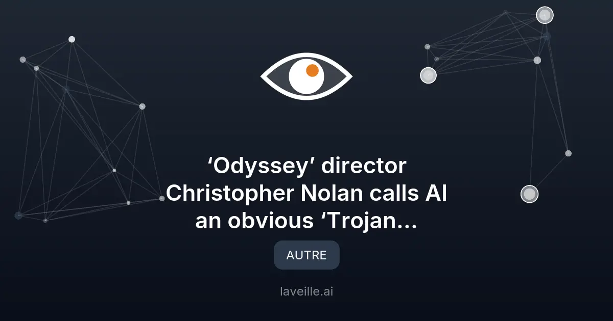Christopher Nolan compare l'IA à un cheval de Troie