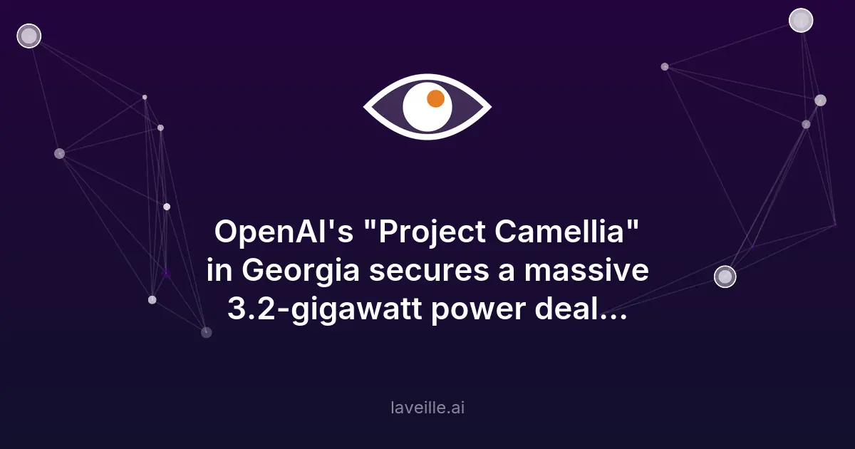OpenAI lance 'Project Camellia' en Géorgie avec 3,2 gigawatts d'électricité