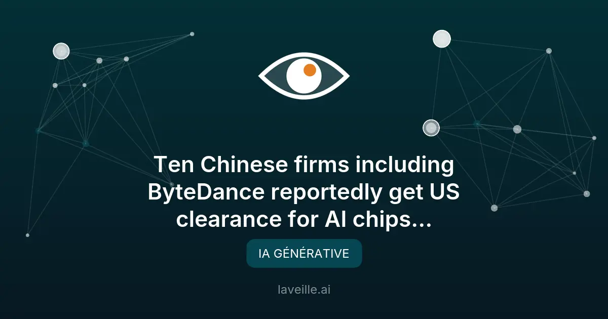 Chine bloque les puces IA Nvidia malgré l'accord US